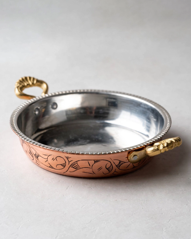 Bakır Tava/sahan 20 Cm