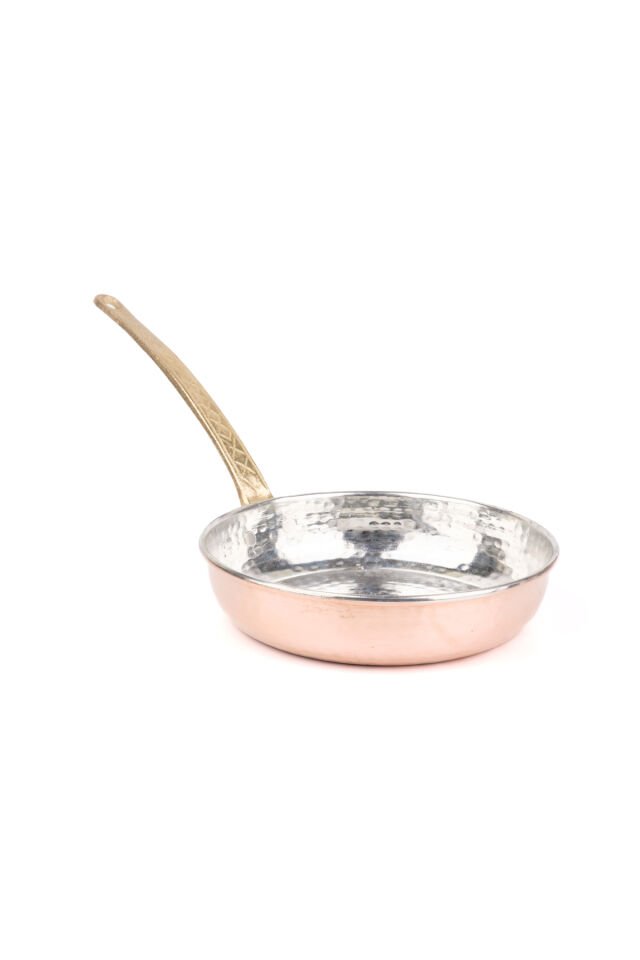Geleneksel El Yapımı Bakır Sahan / Tava - Kalaylı - 16 CM 16 cm