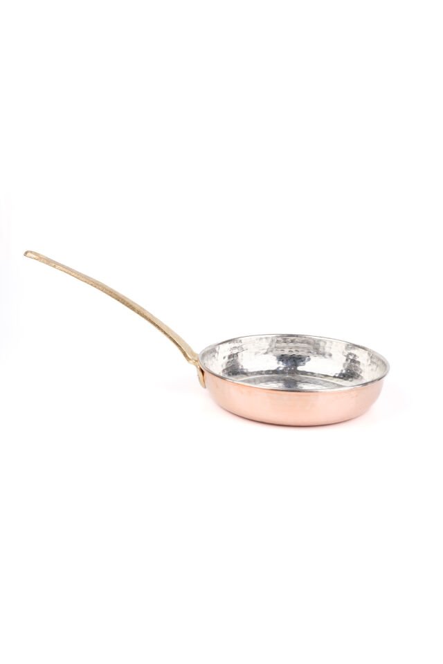 Geleneksel El Yapımı Bakır Sahan / Tava - Kalaylı - 18 CM 18 cm