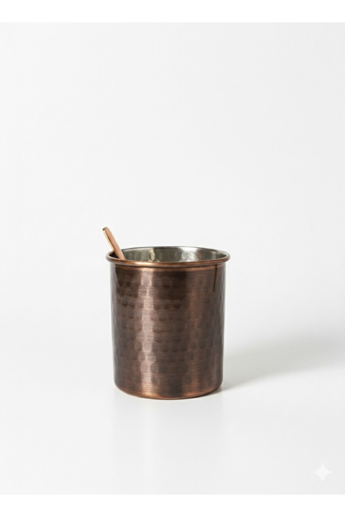 Bakır Mule Bardak (Bakır Çubuklu-Kalaylı) Kahverengi