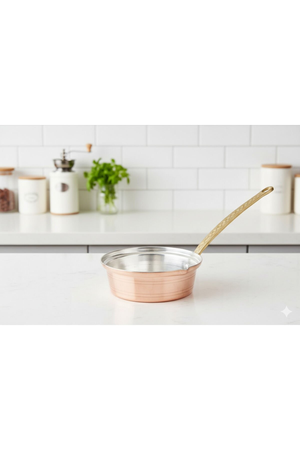 Bakır Sos Tavası (16 cm 420 Gr) Kırmızı - 16 cm