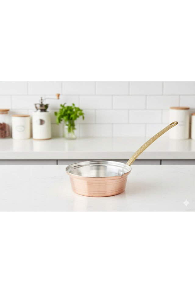 Bakır Sos Tavası (16 cm 420 Gr) Kırmızı - 16 cm