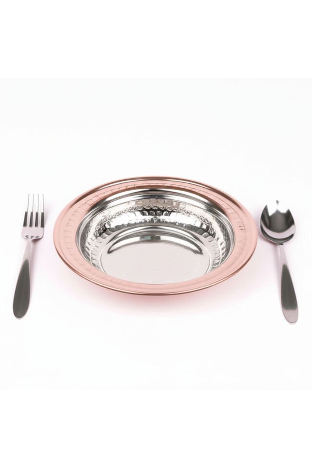 Bakır Az Çorba, Yemek, Tatlı Kasesi, (15 CM) 2'li Bakır