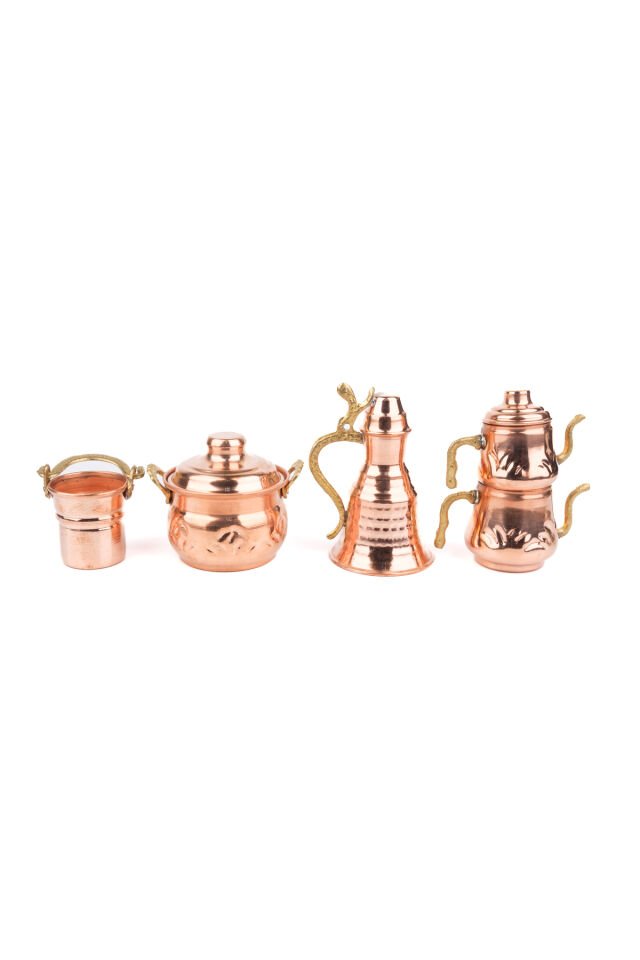 BAKIR DEKORATİF BİBLO SET N7 BAKIR