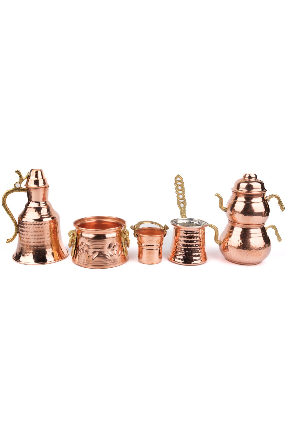 BAKIR DEKORATİF BİBLO SET N4 BAKIR