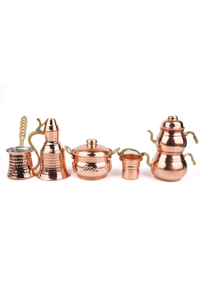 BAKIR DEKORATİF BİBLO SET N2 BAKIR