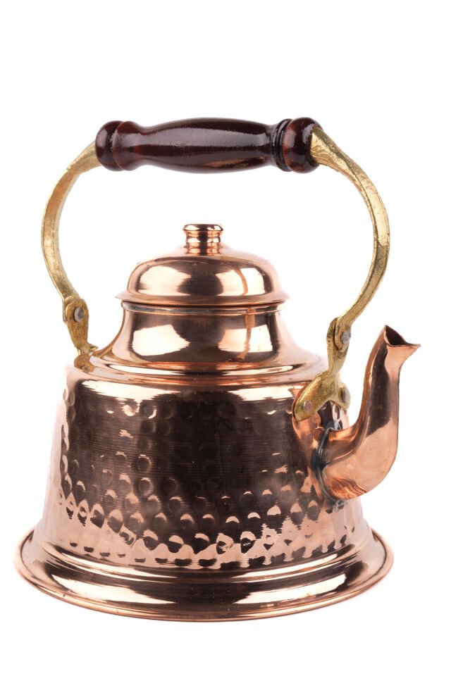 Bakır Tek Alt Çaydanlık 2 lt bakır