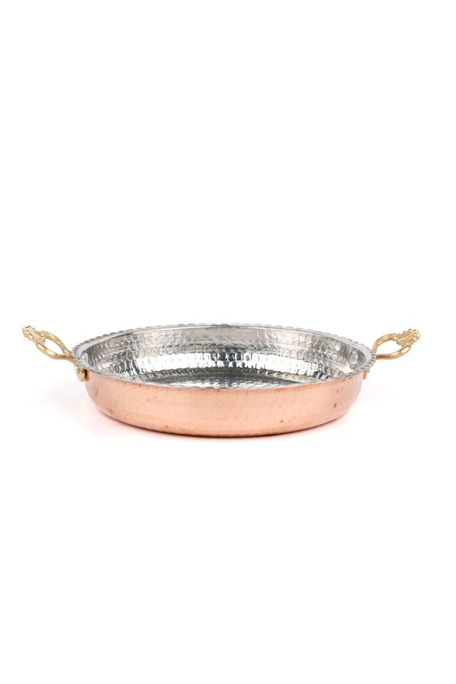 Bakır Sahan/Tava seti 3'lü Bakır - 18 cm