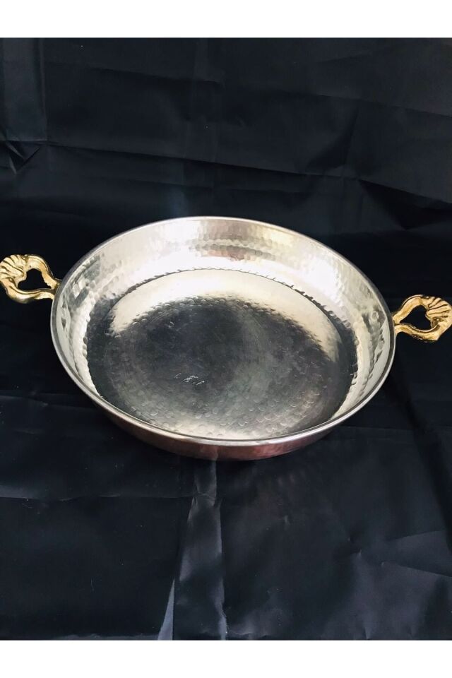 Bakır Tava Büyük Boy Kalın/ağır 25 Cm bakır - 21 cm
