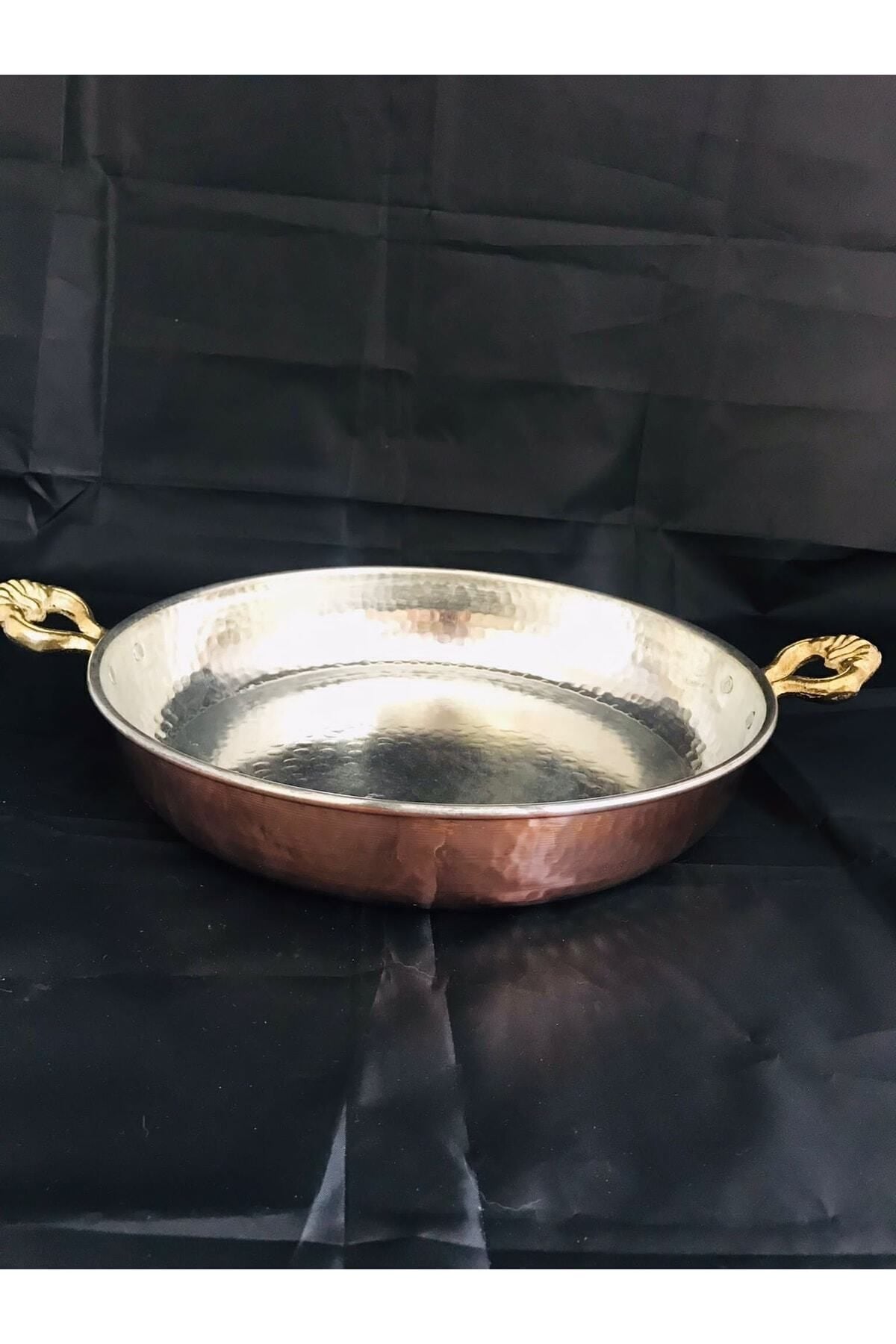 Bakır Tava Büyük Boy Kalın/ağır 25 Cm bakır - 21 cm