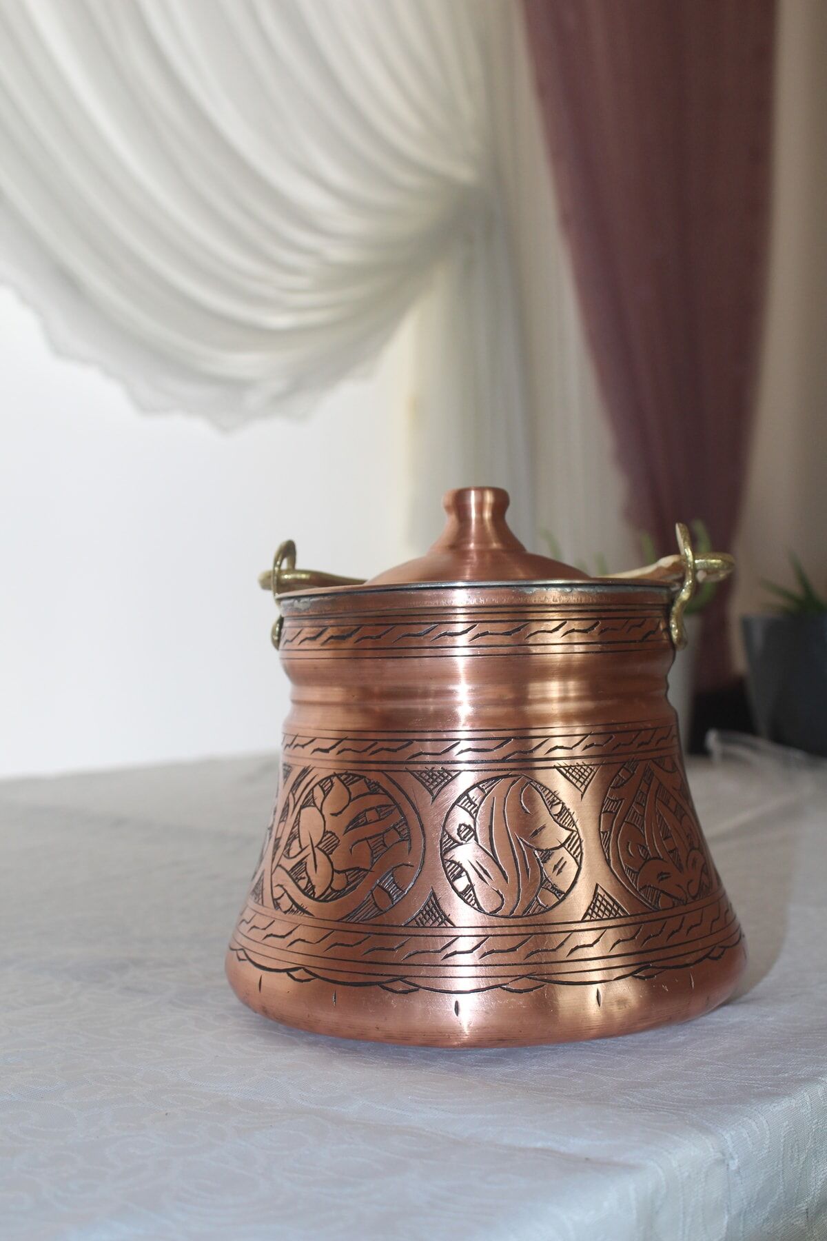 Bakır Bakraç Oyma 5 Kğ''lik bakır