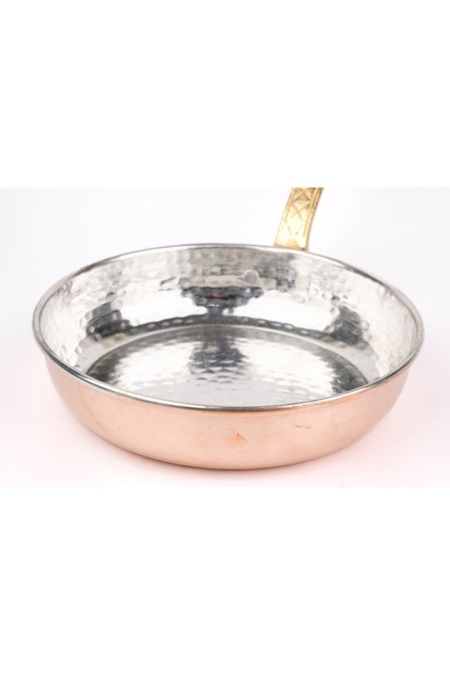 Geleneksel El Yapımı Bakır Sahan / Tava - Kalaylı - 18 CM