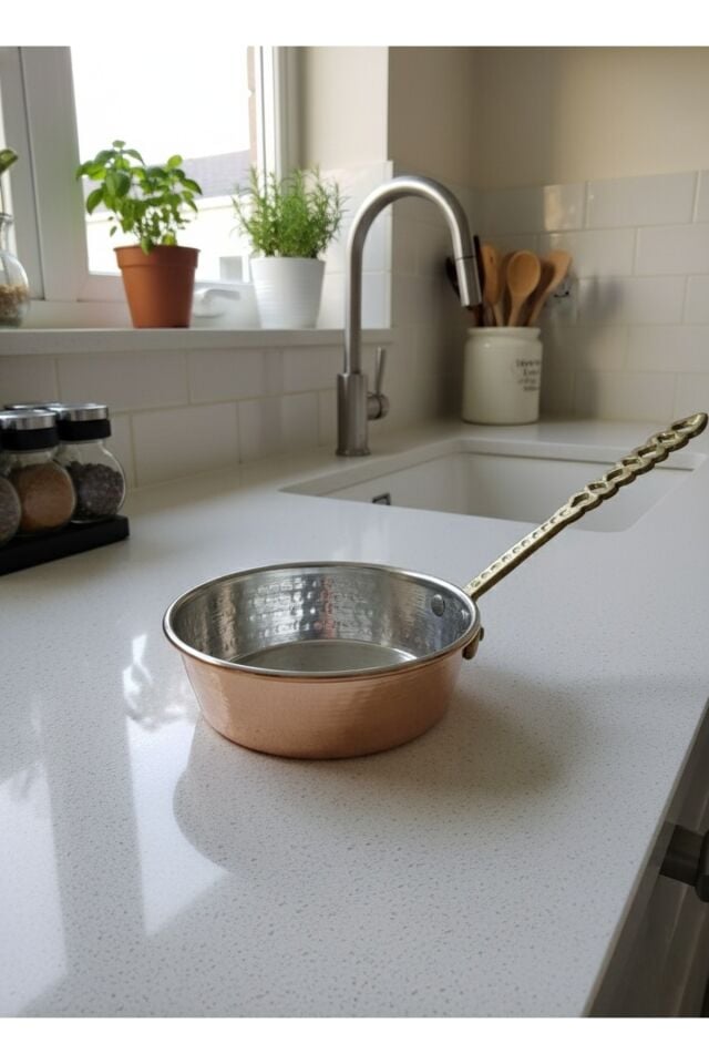 Bakır Düz Sosluk 10.5 Cm