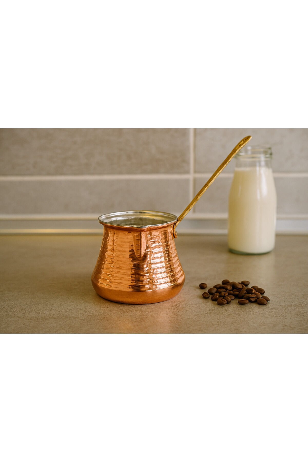 Bakır Sütlük/cezve Jumbo Boy 750 ml