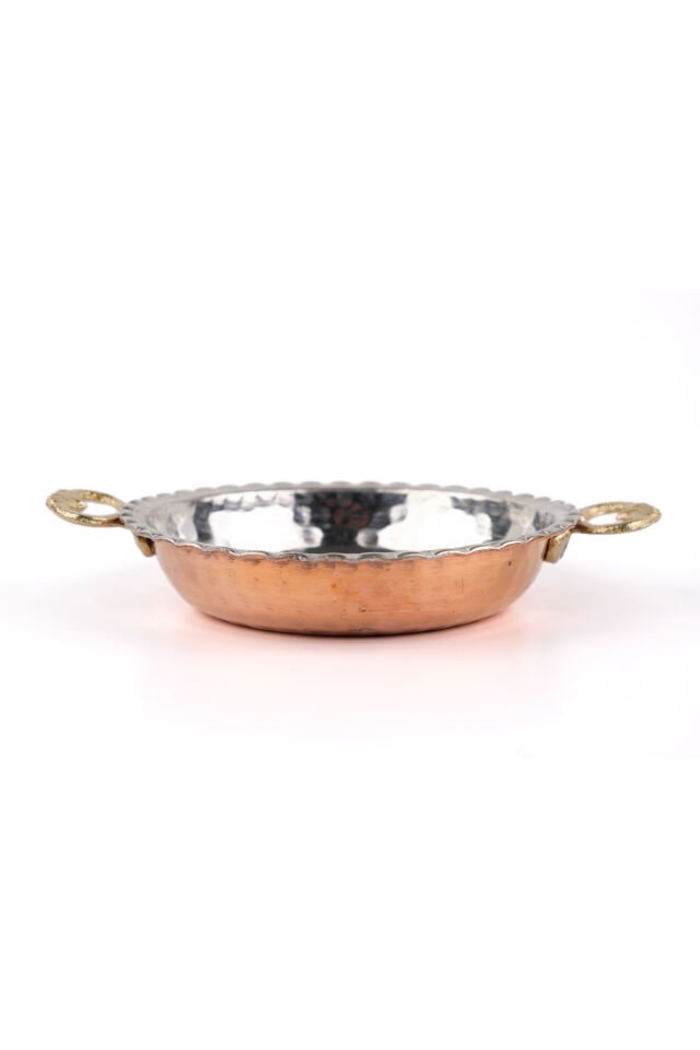 Bakır Kahvaltılık Çerezlik Tabak 6'lı 12 cm