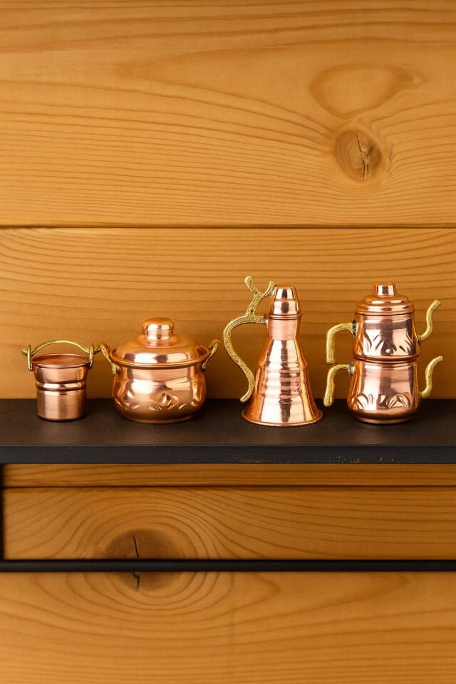 BAKIR DEKORATİF BİBLO SET N7