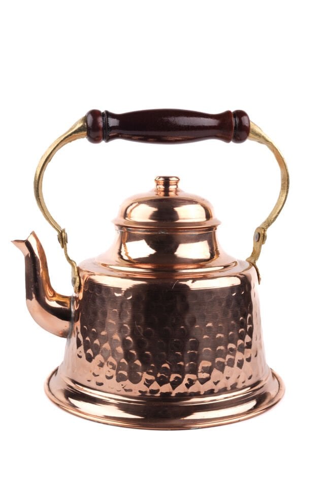 Bakır Tek Alt Çaydanlık 2 lt