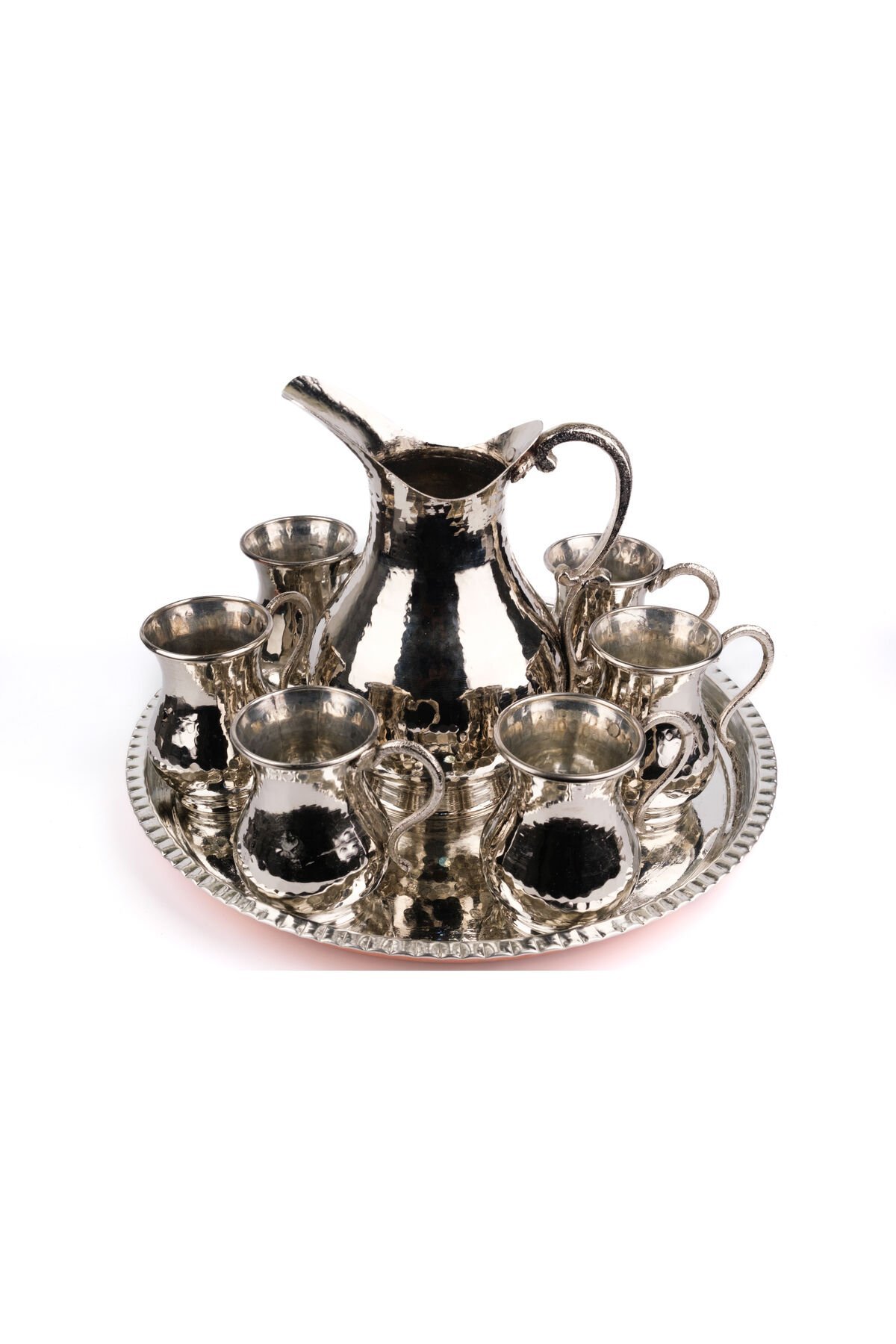 Bakır Sürahi Ve Bardak Seti N1