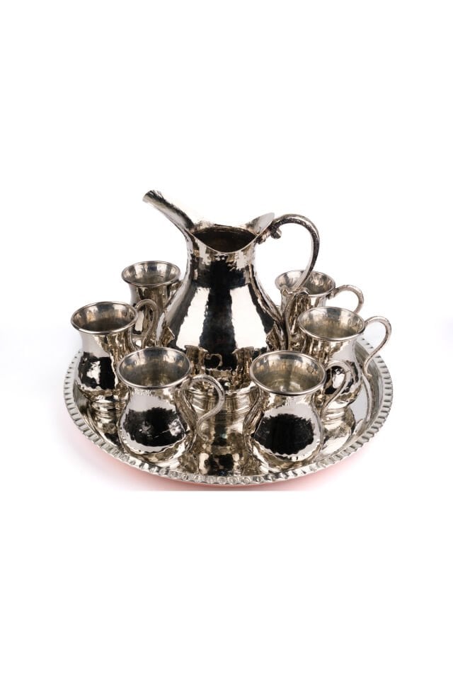 Bakır Sürahi Ve Bardak Seti N1