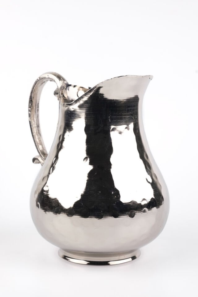 Bakır Sürahi 1 lt Nikel Kaplama