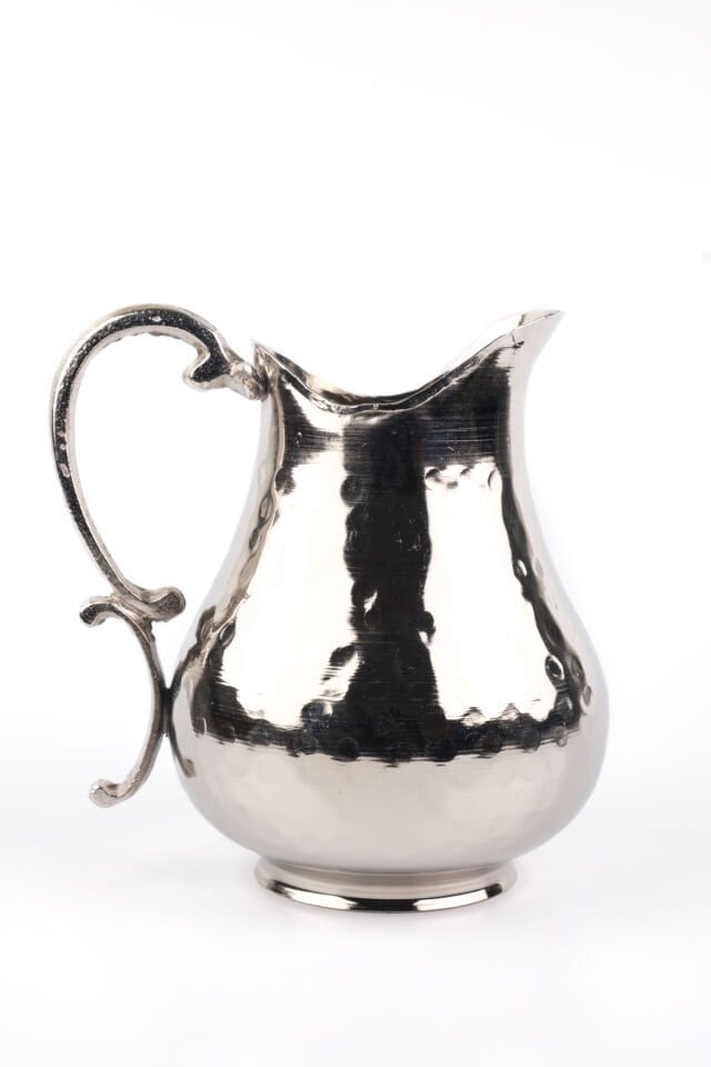 Bakır Sürahi 1 lt Nikel Kaplama