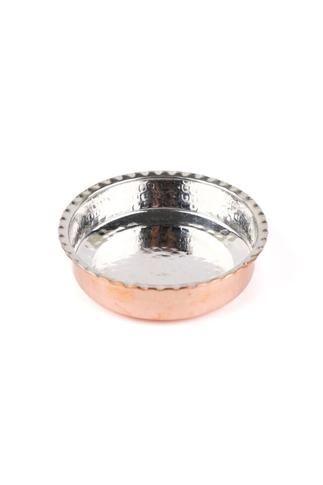 Bakır Tabak Kahvaltılık Çerezlik 6'lı set 11.5 cm