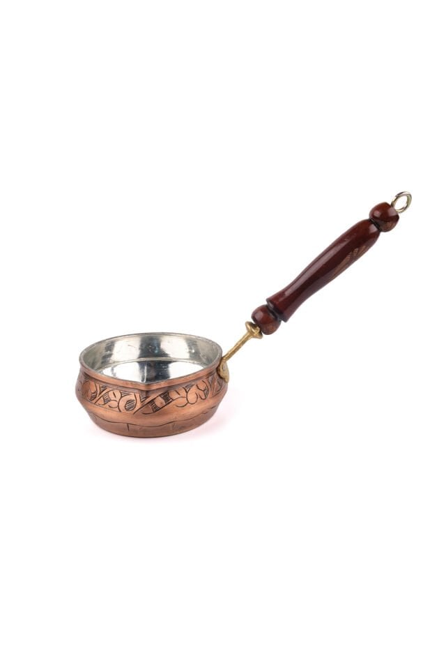 Bakır Sosluk El Oyması İşlemeli 10cm