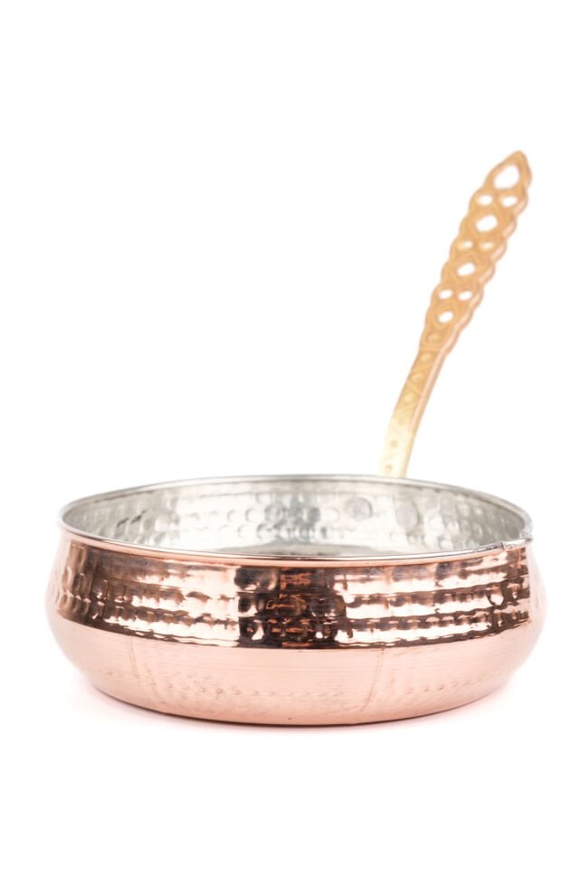 Bakır Kulplu Tava Sosluk 10 cm