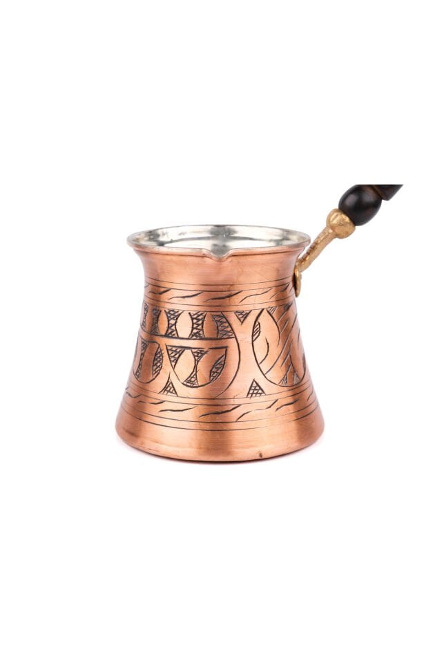 Bakır Cezve Oyma Desenli(8 kişilik)