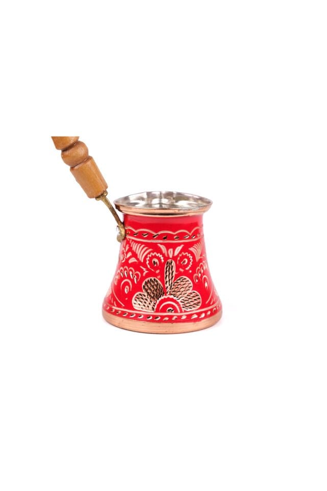 Bakır Cezve Seti, Erzincan El Işlemeli(4 KİŞİLİK)