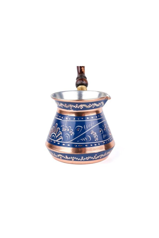 Bakır Cezve Erzincan El İşleme Tombik(8 kişilik)