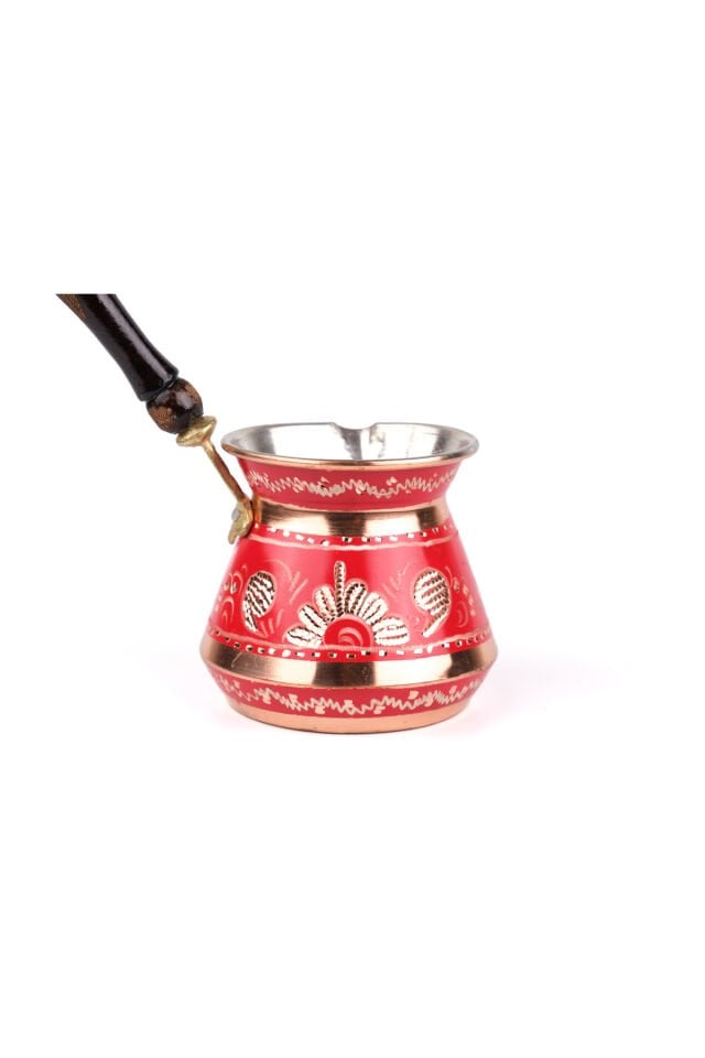 Bakır Cezve Erzincan El İşleme Tombik(6 kişilik)