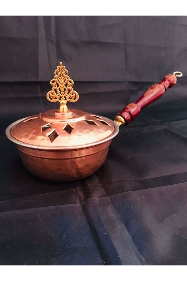 Bakır Büyük Boy Buhurdanlık Tütsülük