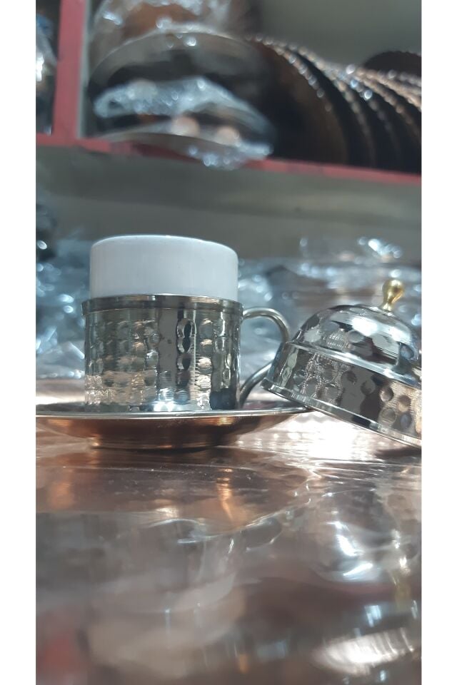 Bakır 2'li Fincan Nikelli