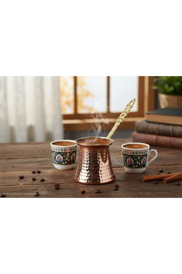 Bakır Cezve 4 Kişilik