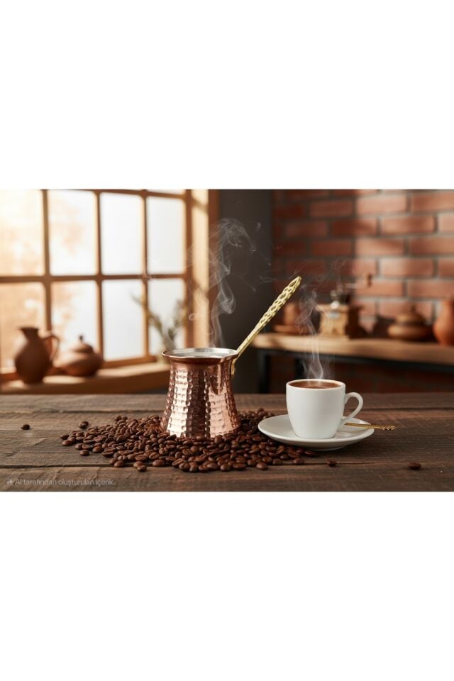 Bakır Cezve 4 Kişilik
