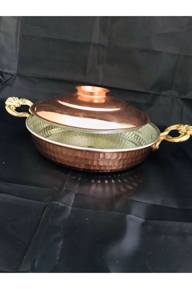 Kapaklı Bakır Tava 20 Cm