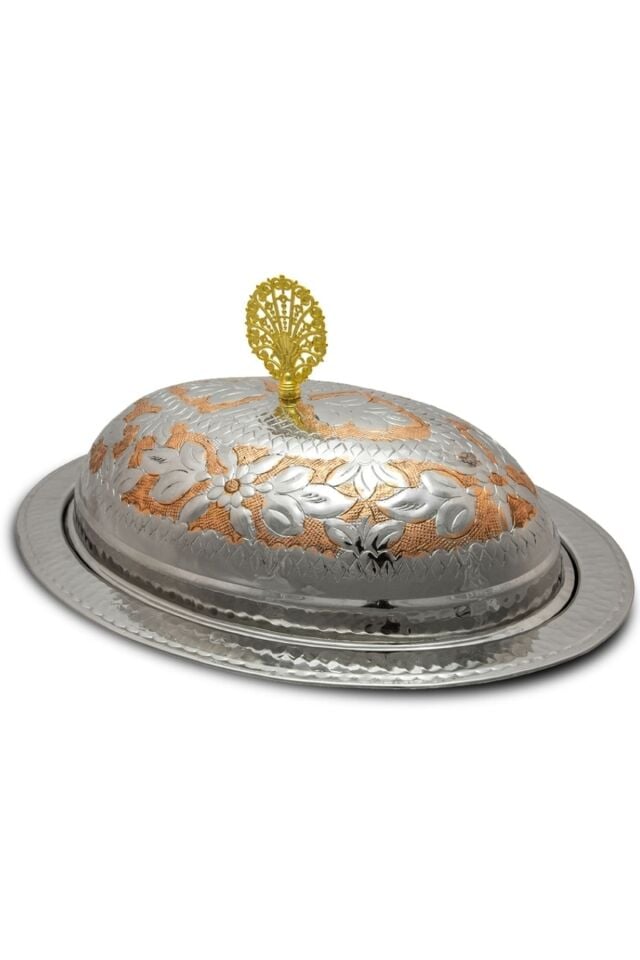 Bakır Kayık Sahan 35 Cm