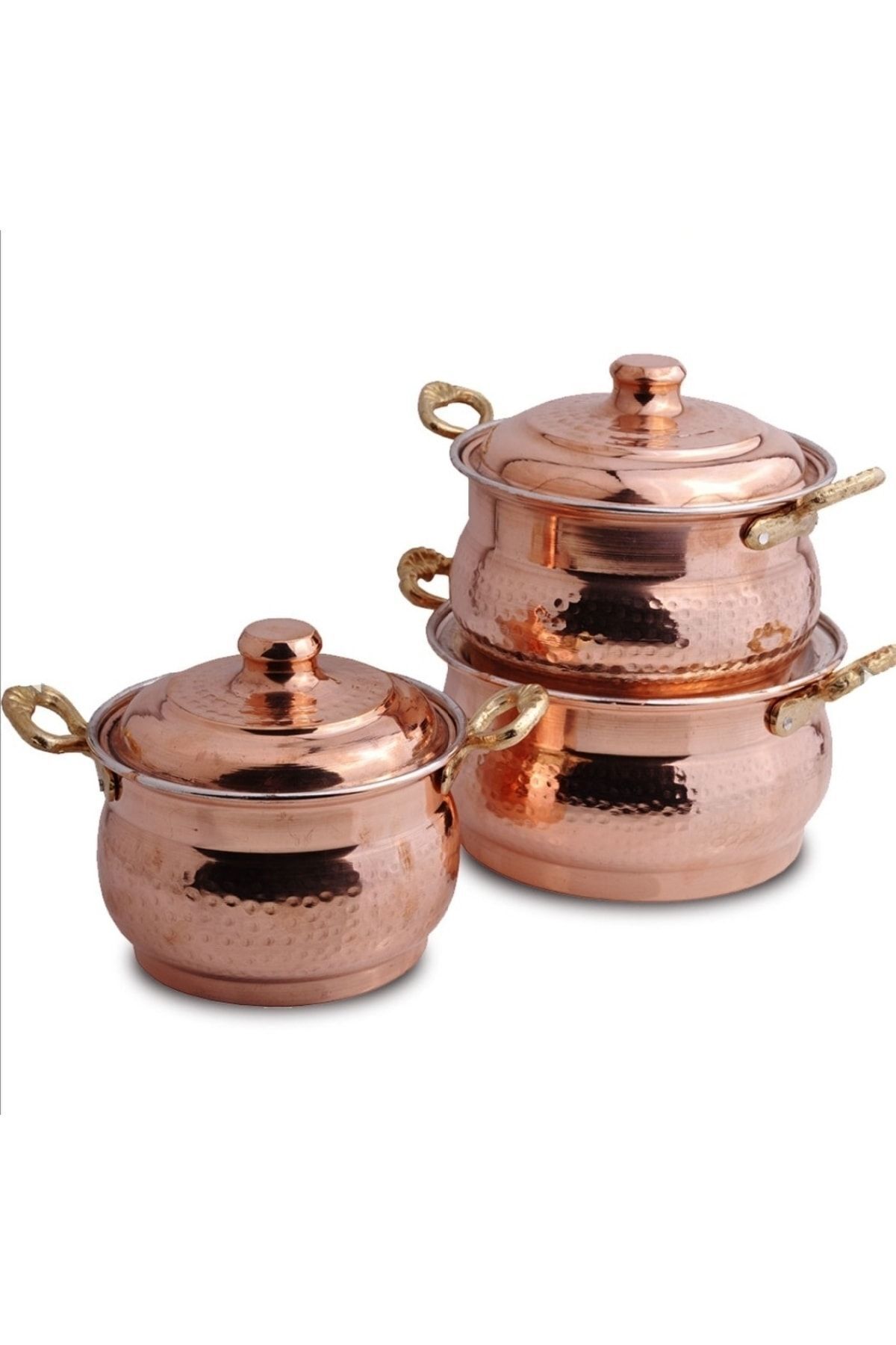Bakır Klasiç Güveç Seti