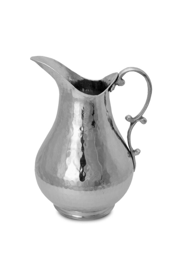 Çekiç Dövmeli Bakır Sürahi